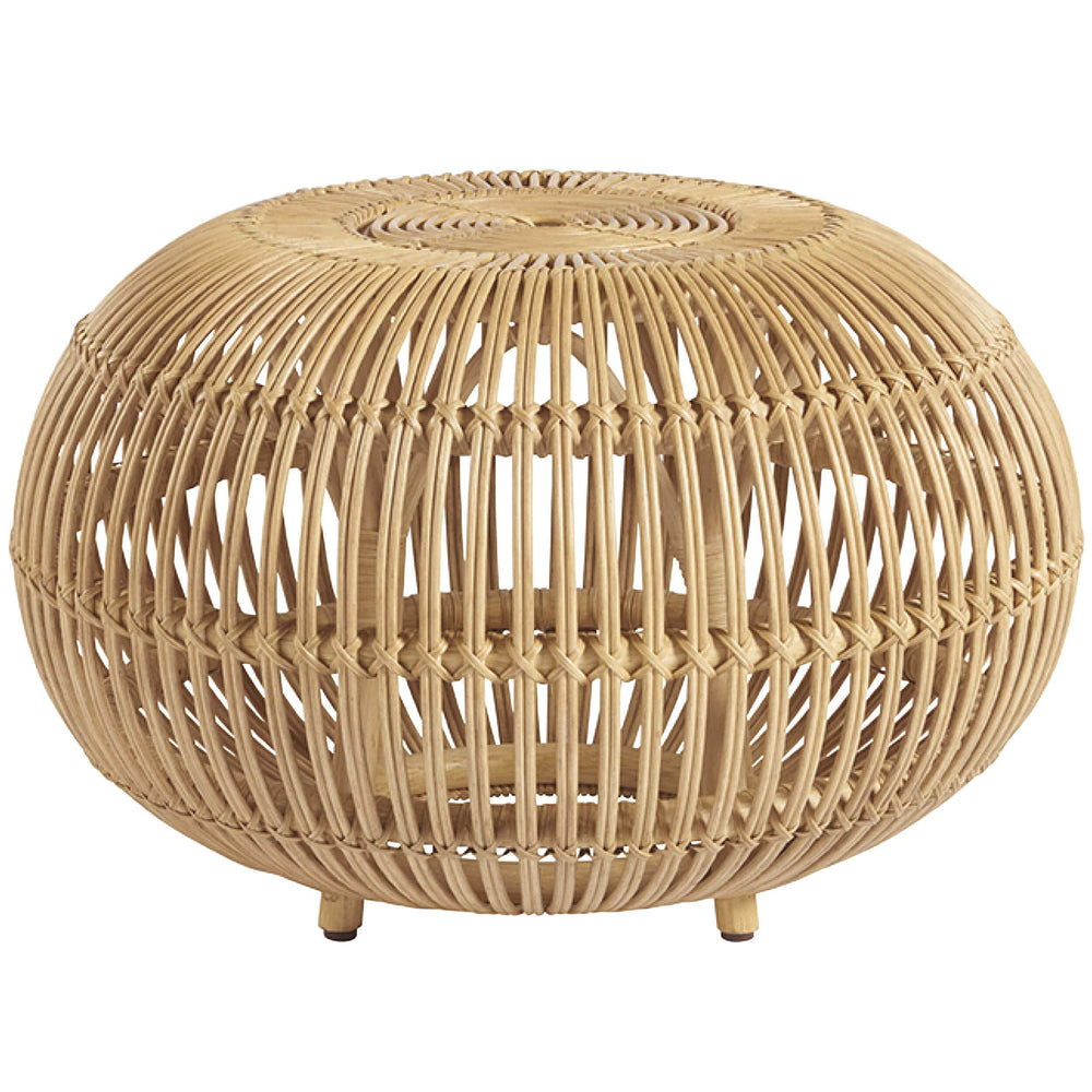 Rattan Small Scatter Table-Furniture - Accent Tables-High Fashion Home