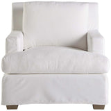 Malibu Slipcover Chair, Easy Street Snow-Furniture - Chairs-High Fashion Home