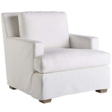 Malibu Slipcover Chair, Easy Street Snow-Furniture - Chairs-High Fashion Home