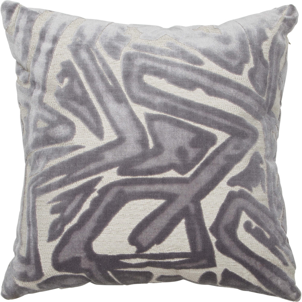 ACDC Pillow, Pewter-Accessories-High Fashion Home