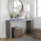 Aerina Console Table, Aged Gray-Furniture - Accent Tables-High Fashion Home