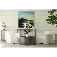 Harper Coffee Table, Nickel-Furniture - Accent Tables-High Fashion Home