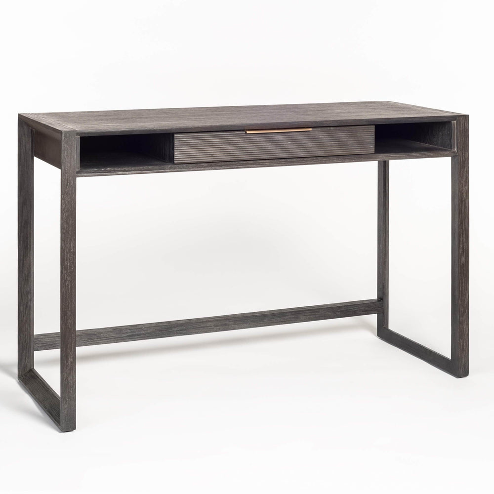 Riley Desk, Brushed Carbon-Furniture - Office-High Fashion Home