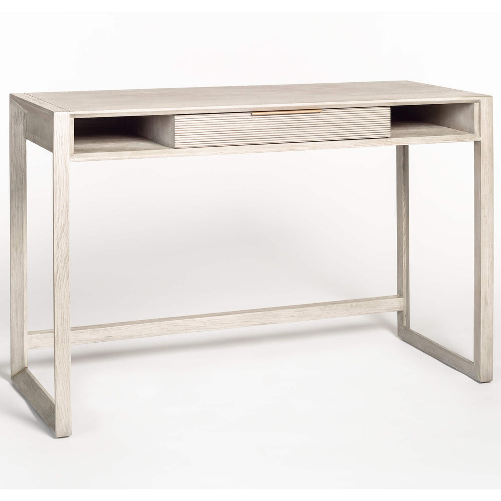 Riley Desk, Brushed Smoke-Furniture - Office-High Fashion Home