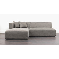 Haven Sectional, Textured Basalt-Furniture - Sofas-High Fashion Home