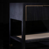 Caleb Nightstand, Onyx Oak-Furniture - Bedroom-High Fashion Home