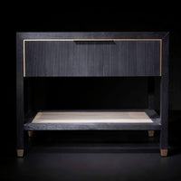 Caleb Nightstand, Onyx Oak-Furniture - Bedroom-High Fashion Home