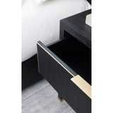 Caleb Nightstand, Onyx Oak-Furniture - Bedroom-High Fashion Home