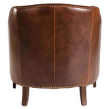 Madison Leather Chair, Antique Saddle - Modern Furniture - Accent Chairs - High Fashion Home