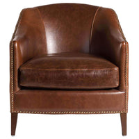 Madison Leather Chair, Antique Saddle - Modern Furniture - Accent Chairs - High Fashion Home