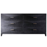 Forrest 6 Drawer Dresser, Onyx Oak-Furniture - Bedroom-High Fashion Home