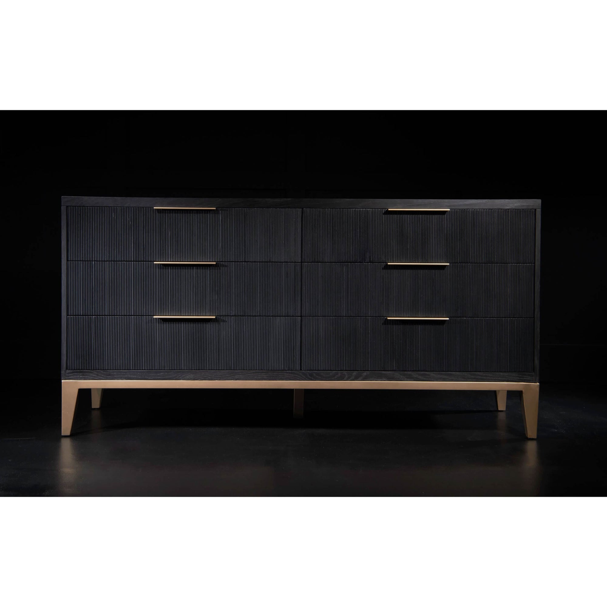 Caleb 6 Drawer Dresser, Onyx Oak – High Fashion Home Caleb 6 Drawer Dresser, Onyx Oak – High Fashion Home
