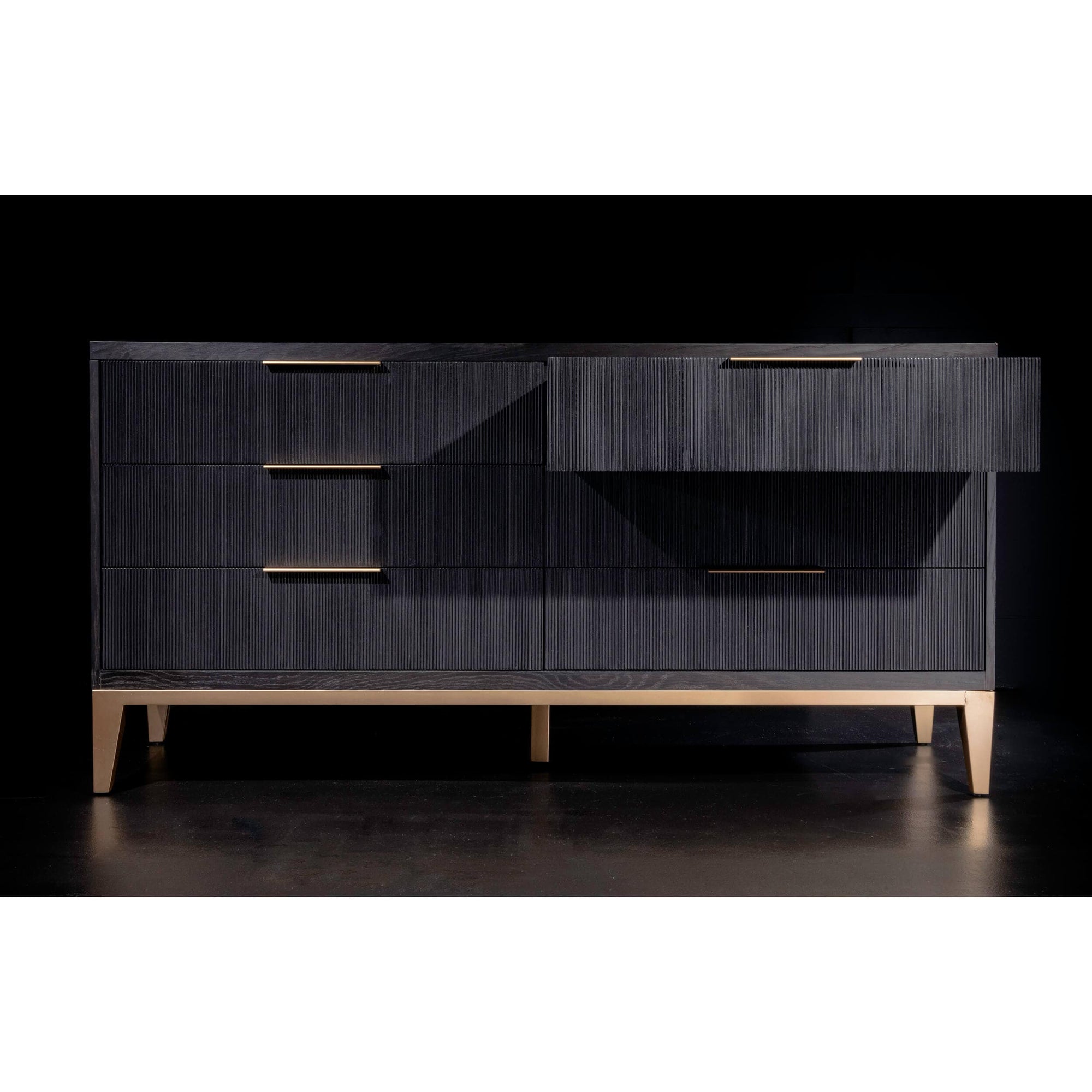 Caleb 6 Drawer Dresser, Onyx Oak – High Fashion Home