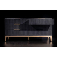 Caled 6 Drawer Dresser, Onyx Oak-Furniture - Bedroom-High Fashion Home