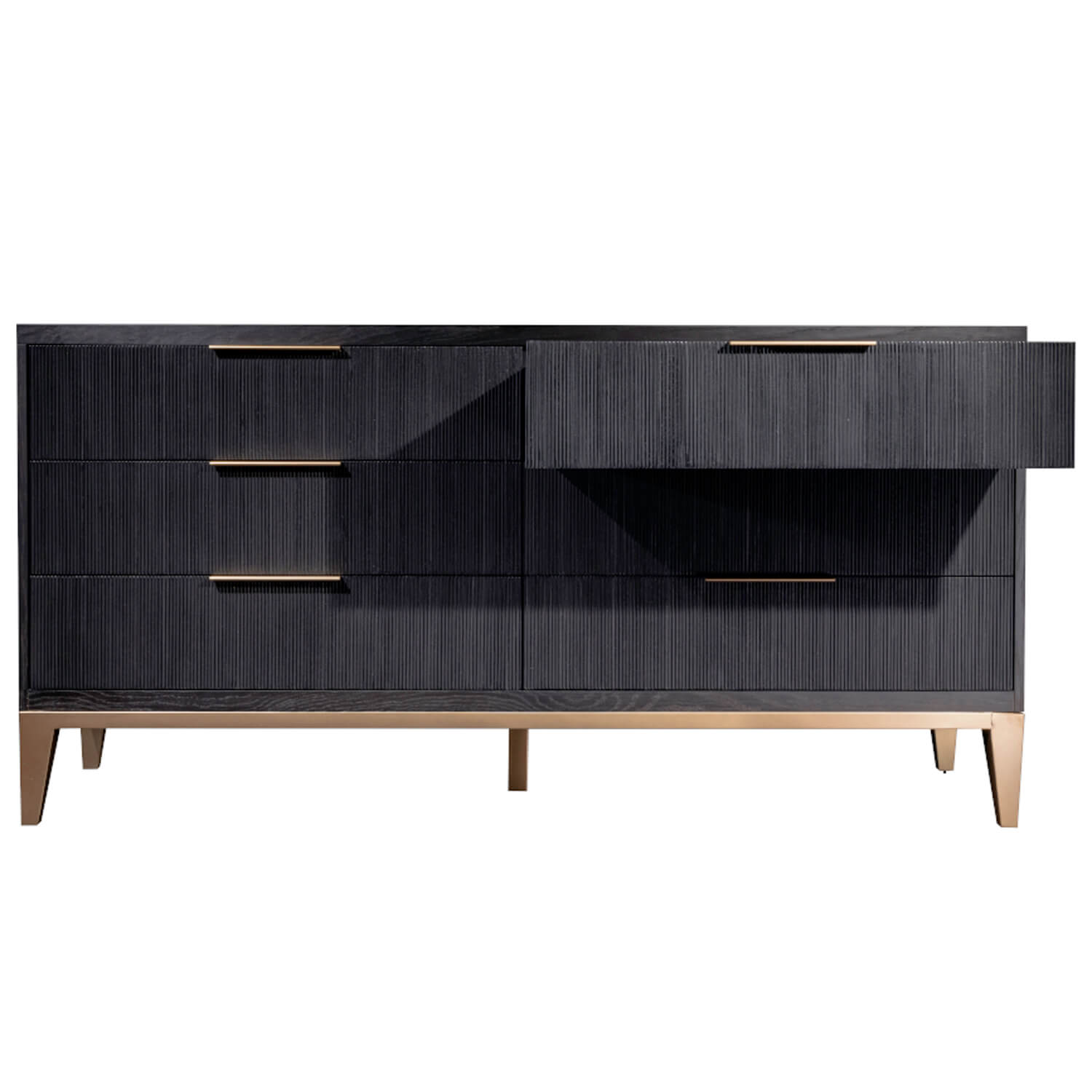 Caleb 6 Drawer Dresser, Onyx Oak – High Fashion Home