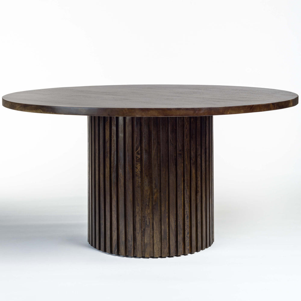 Bradley 60" Round Dining Table, Aged Ash-Furniture - Dining-High Fashion Home