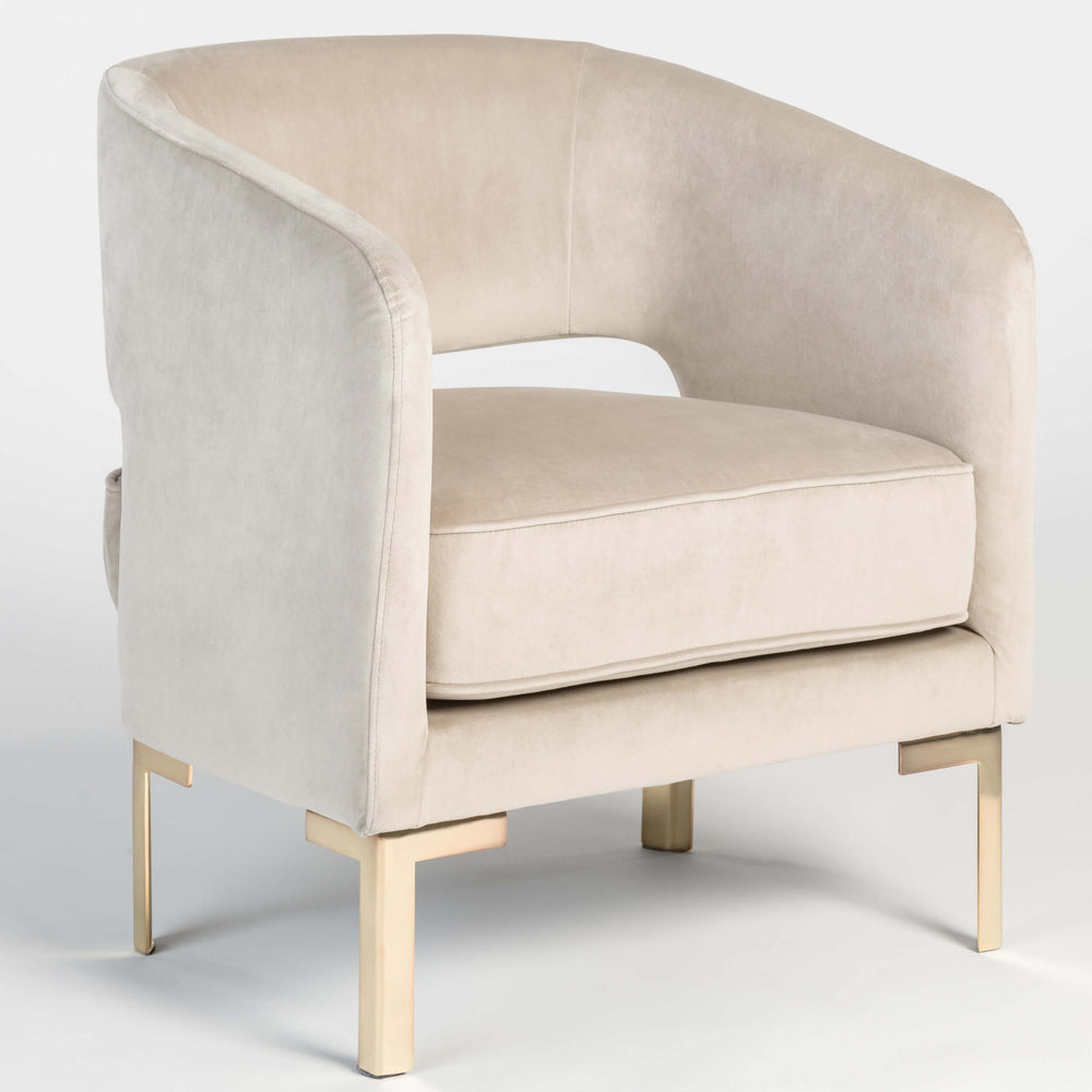 Grayson Chair, Clean Taupe-Furniture - Chairs-High Fashion Home