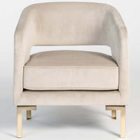 Grayson Chair, Clean Taupe-Furniture - Chairs-High Fashion Home