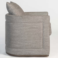 Landon Swivel Chair, Smokey Flax-Furniture - Chairs-High Fashion Home