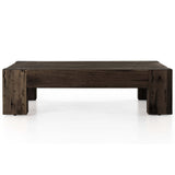 Abaso Coffee Table, Ebony Rustic-Furniture - Accent Tables-High Fashion Home