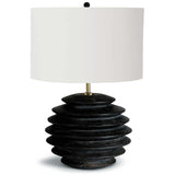 Accordian Table Lamp, Black-Accessories-High Fashion Home