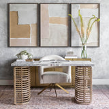 Adara Desk Chair, Knoll Natural by Four Hands