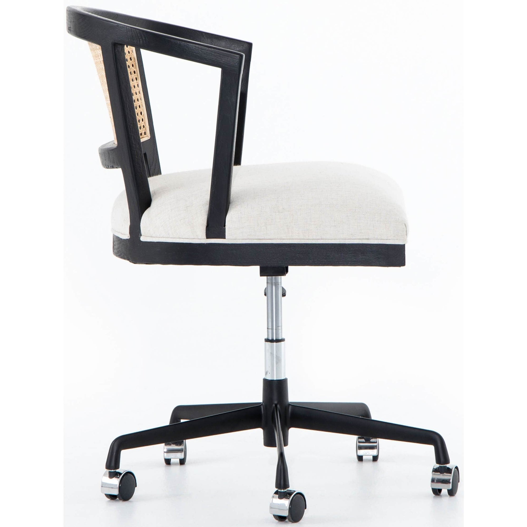 Alexa Desk Chair Brushed Ebony High Fashion Home