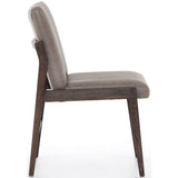 Alice Leather Dining Chair, Sonoma Grey - Furniture - Dining - High Fashion Home