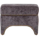 Allura Ottoman, Finn Onyx - Furniture - Chairs - High Fashion Home