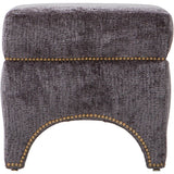 Allura Ottoman, Finn Onyx - Furniture - Chairs - High Fashion Home
