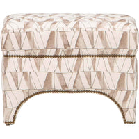 Allura Ottoman, Pen and Ink Charcoal - Furniture - Chairs - High Fashion Home