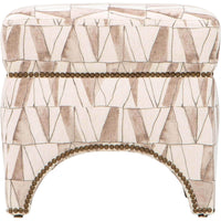 Allura Ottoman, Pen and Ink Charcoal - Furniture - Chairs - High Fashion Home