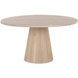 Althea Round Dining Table, Light Oak-Furniture - Dining-High Fashion Home
