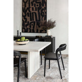 Amare Leather Dining Chair, Sonoma Black, Set of 2 by Four Hands