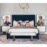 Amelia Tall Bed, Brussels Atlantic - Modern Furniture - Beds - High Fashion Home