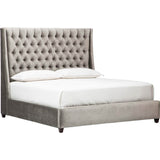 Amelia Tall Bed, Brussels Charcoal - Modern Furniture - Beds - High Fashion Home