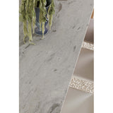 Angle Marble Top Dining Table, Grey