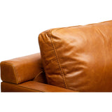 Ansel Leather Sofa, Oil Buffalo Camel