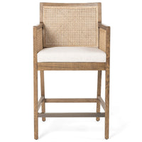 Antonia Cane Counter Chair, Toasted Nettlewood-Furniture - Chairs-High Fashion Home