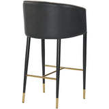 Asher Bar Stool, Sparrow Grey - Furniture - Dining - High Fashion Home