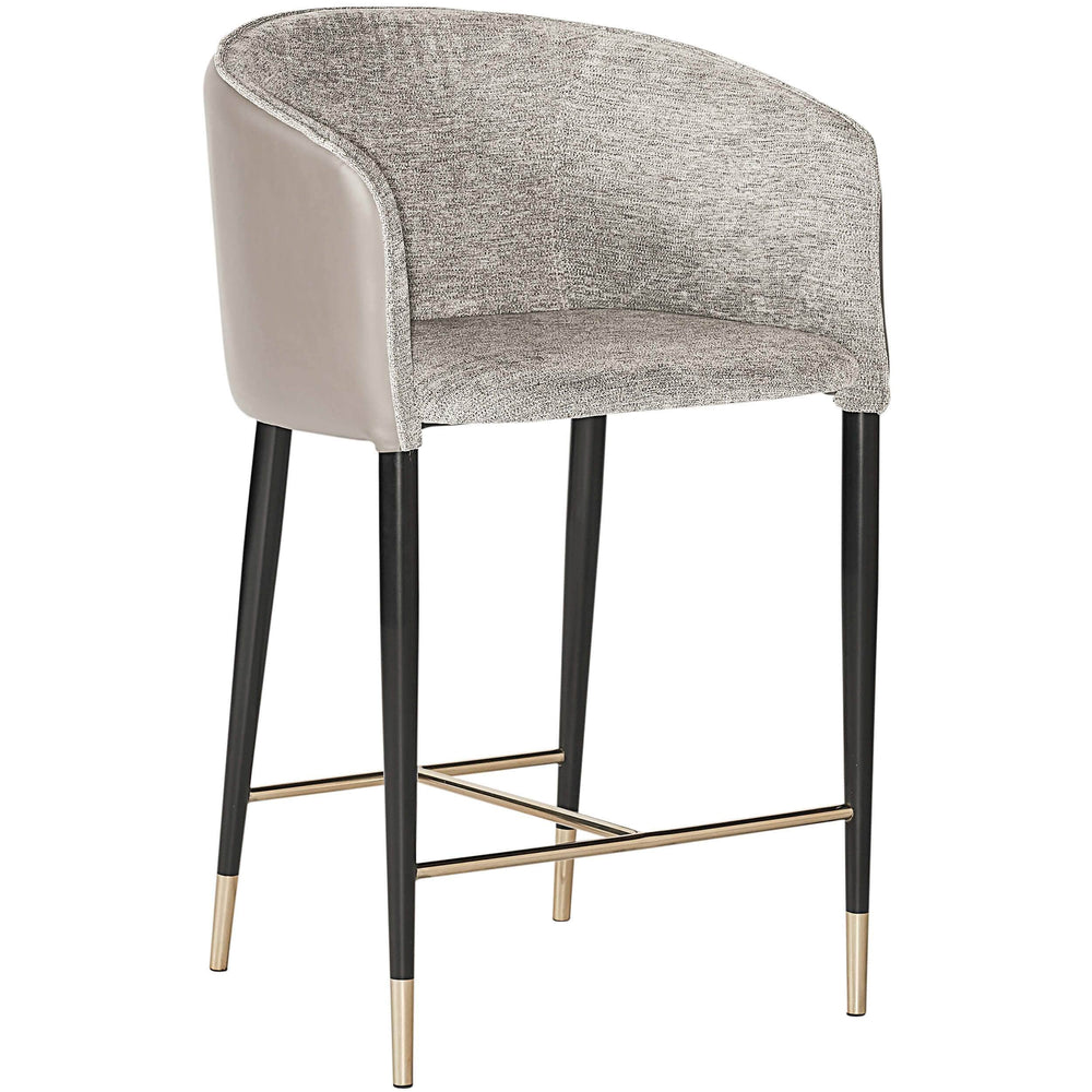 Asher Counter Stool, Flint Grey - Furniture - Dining - High Fashion Home
