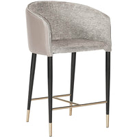 Asher Counter Stool, Flint Grey - Furniture - Dining - High Fashion Home