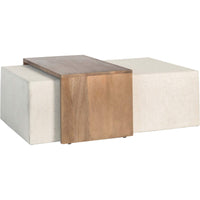 Asher Ottoman, Subtle Linen - Modern Furniture - Coffee Tables - High Fashion Home