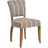 Ashford Dining Chair, Striped Graphite - Furniture - Dining - High Fashion Home