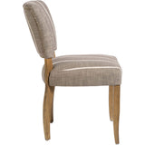 Ashford Dining Chair, Striped Graphite - Furniture - Dining - High Fashion Home