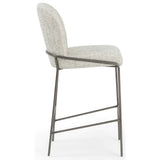 Astrud Bar Stool, Lyon Pewter - Furniture - Dining - High Fashion Home