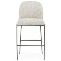 Astrud Bar Stool, Lyon Pewter - Furniture - Dining - High Fashion Home