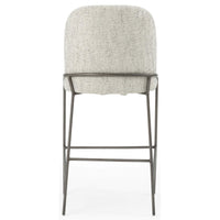 Astrud Bar Stool, Lyon Pewter - Furniture - Dining - High Fashion Home