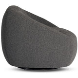 Audie Swivel Chair, Knoll Charcoal