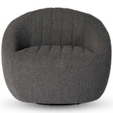 Audie Swivel Chair, Knoll Charcoal